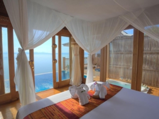 Udsigten fra værelse med pool på Santhiya Koh Yao Yai