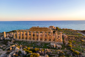 Udsigten over havet ved Selinunte