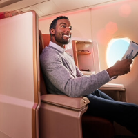 Upper Class seat ombord på Virgin Atlantic Airbus A350